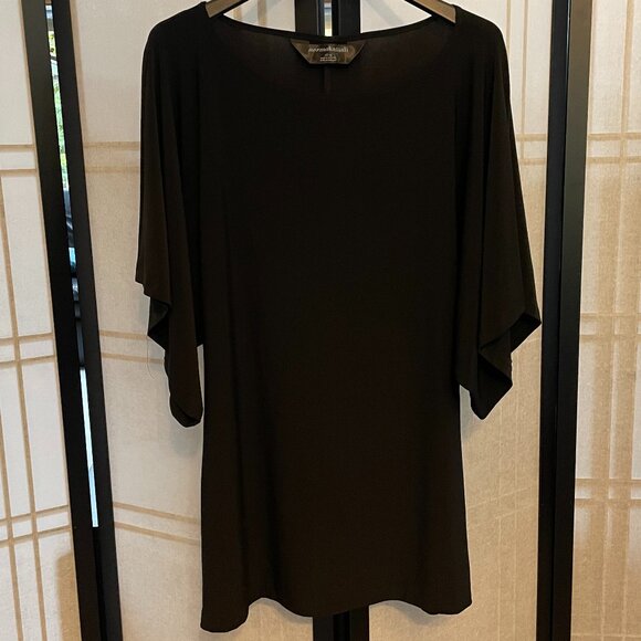Norma Kamali Dresses & Skirts - Norma Kamali Black Kimono Sleeve Tunic/Dress
